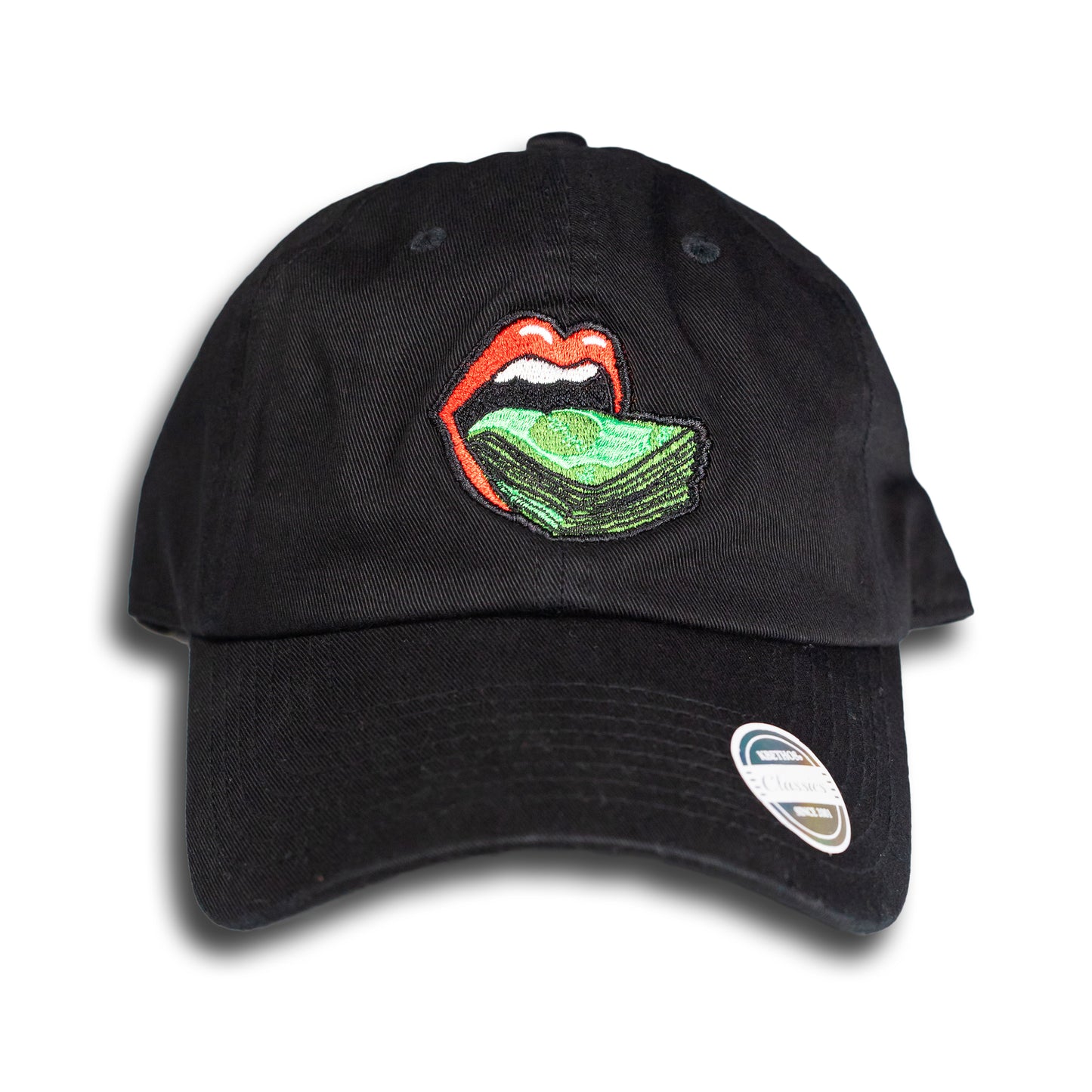 Black Premium Logo Dad Hat