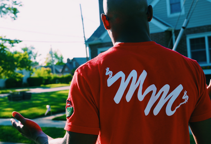 Red Signature Tee with Premium Patch