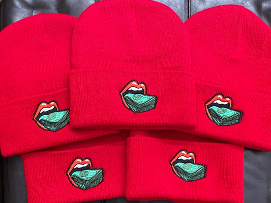 Red Patch Logo Beanie